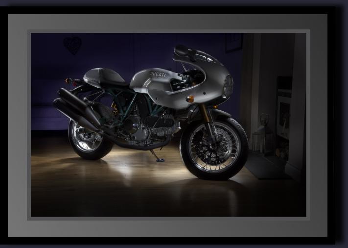 Ducati photo shoot using our mobile studio